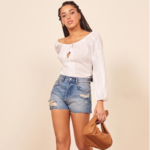 Reformation Pants - NWT Reformation Dixie Highrise Shorts Cutoff